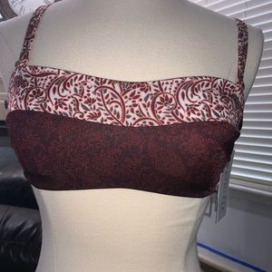 NEW Athleta Aqualuxe Batik Swim Top
